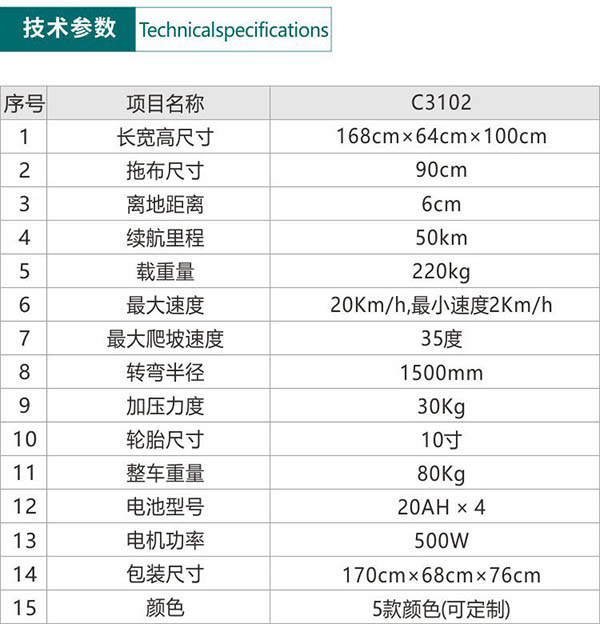 电动改则尘推车C3102